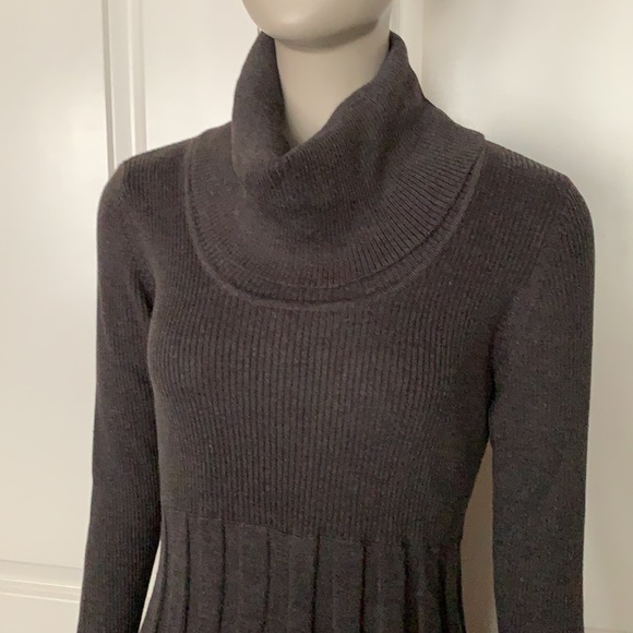 NWT Calvin Klein Pleated Fit & Flare Sweater Dress - Picture 5 of 11